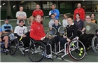 Whiley and McCarroll inspire players at wheelchair tennis camp